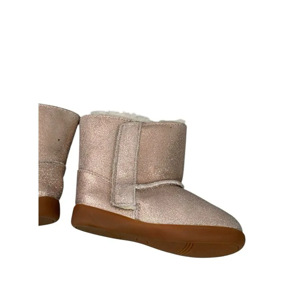 UGG Kids Keelan Metallic Glitter Fashion‎ Boot - Rose Gold - 1123351T Sz 6